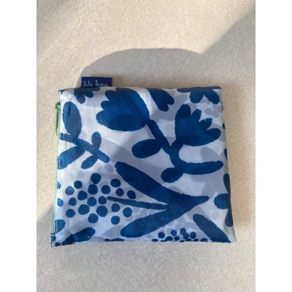 Blu Bag Reusable Floral Fauna Shopping Tote Foldable Eco Friendly Bag - Picture 3 of 5